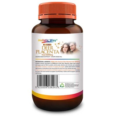 Mặt sau của Deer Placenta của Holistic Way