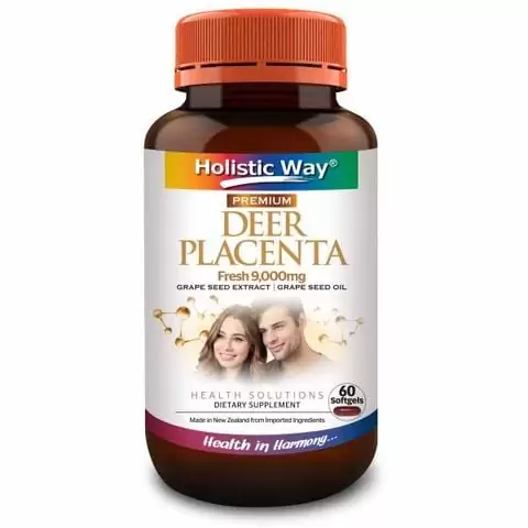 Thực phẩm bảo vệ sức khỏe: Holistic Way Premium Deer Placenta Fresh 9,000 mg